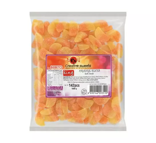 King Jelly Sweets Orange Slices (1x1kg) King Jelly Sweets Orange Slices (1x1kg)