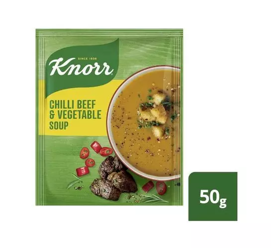 Knorr Soup Chilli Beef & Veg (60x50g) Knorr Soup Chilli Beef & Veg (60x50g)