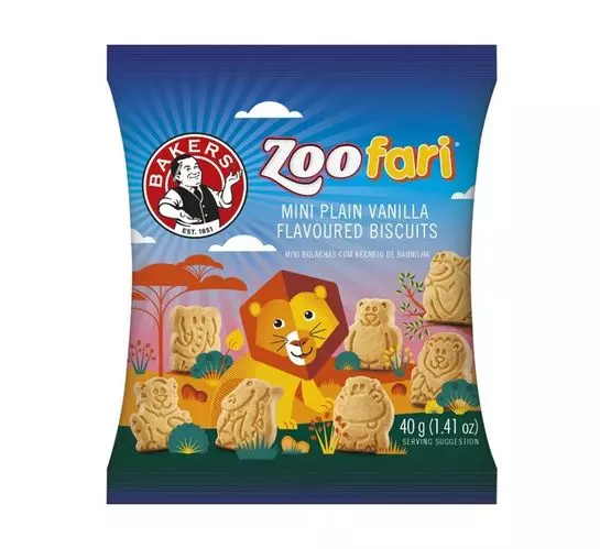 Bakers Mini Biscuits Zoofari (1x40G) Bakers Mini Biscuits Zoofari (1x40G)