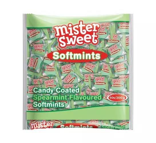 Mister Sweet Candy Coated Mints Spearmint (1x50's)