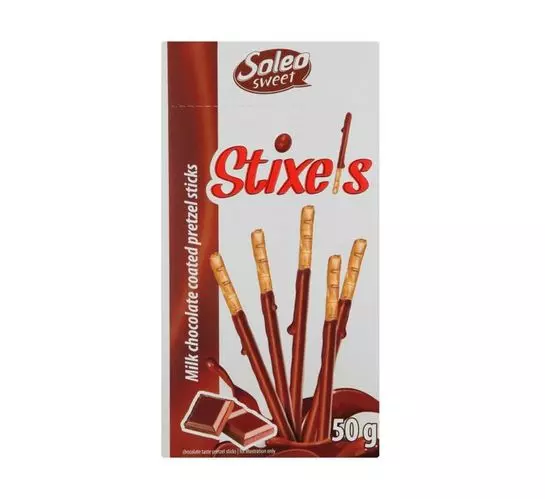Soleo Stixels Pretzel Sticks Chocolate (1x50g) Soleo Stixels Pretzel Sticks Chocolate (1x50g)