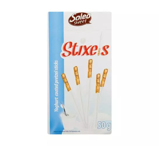 Soleo Stixels Pretzel Sticks Yoghurt (1x50g) Soleo Stixels Pretzel Sticks Yoghurt (1x50g)