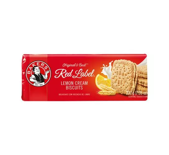 Bakers Red Label Biscuits Lemon Creams (1x200g)