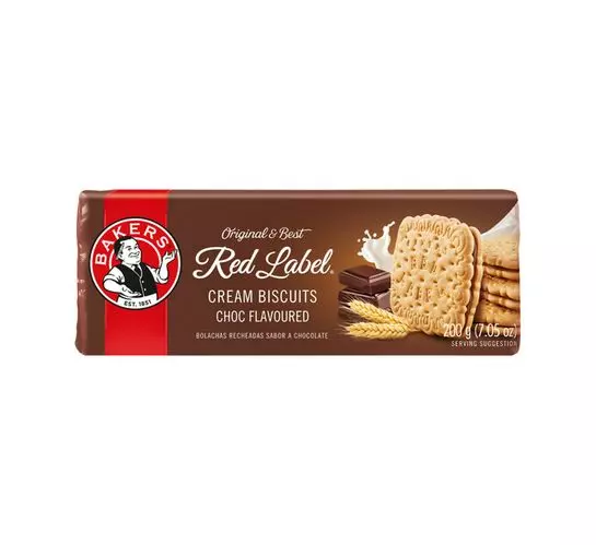 Bakers Red Label Biscuits Choc Creams (1x200g) Bakers Red Label Biscuits Choc Creams (1x200g)