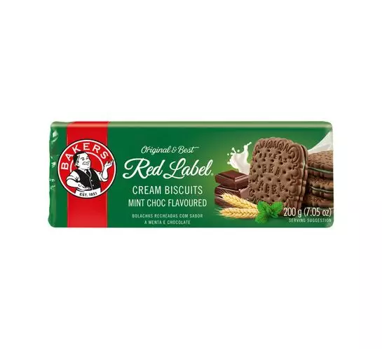 Bakers Red Label Biscuits Mint Creams (1x200g)