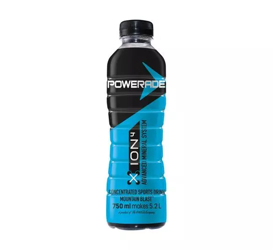 Powerade Sports Drink Concentrate ION4 Mountain Blast (1x750ml) Powerade Sports Drink Concentrate ION4 Mountain Blast (1x750ml)