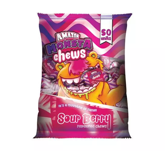 Amazon Monsta Chews Sour Berry (20x50's)