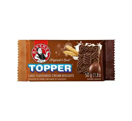 Bakers Topper Biscuits Chocolate (1x50g) Bakers Topper Biscuits Chocolate (1x50g)