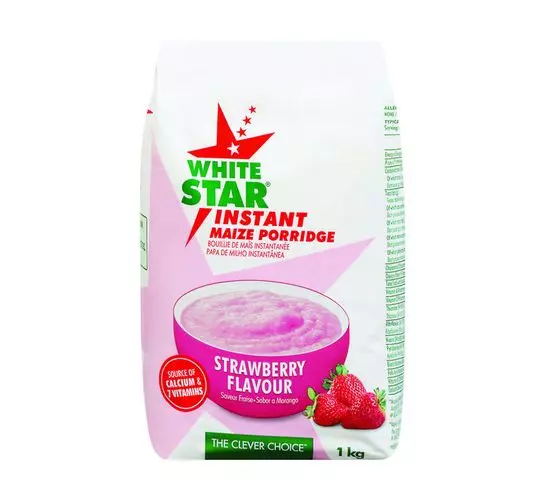 White Star Instant Maize Strawberry (1x1kg) White Star Instant Maize Strawberry (1x1kg)