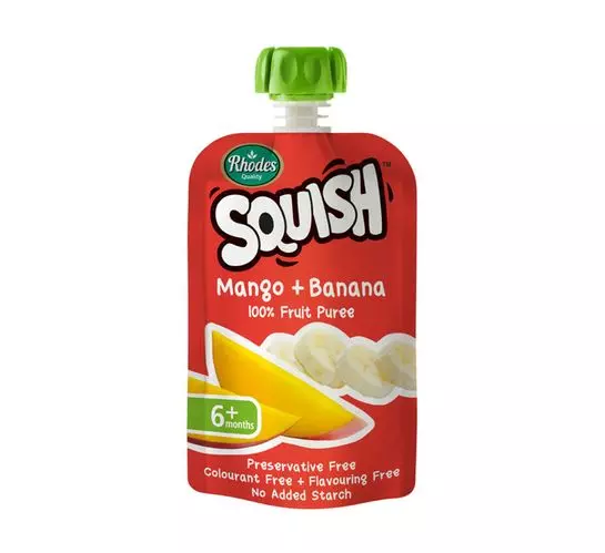 Rhodes Squish Infant Food Mango and Banana (1 x 110g) Rhodes Squish Infant Food Mango and Banana (1 x 110g)