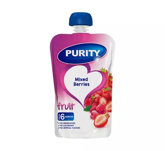 Purity Pureed Baby Food Mixed berries (1 x 110ml) Purity Pureed Baby Food Mixed berries (1 x 110ml)