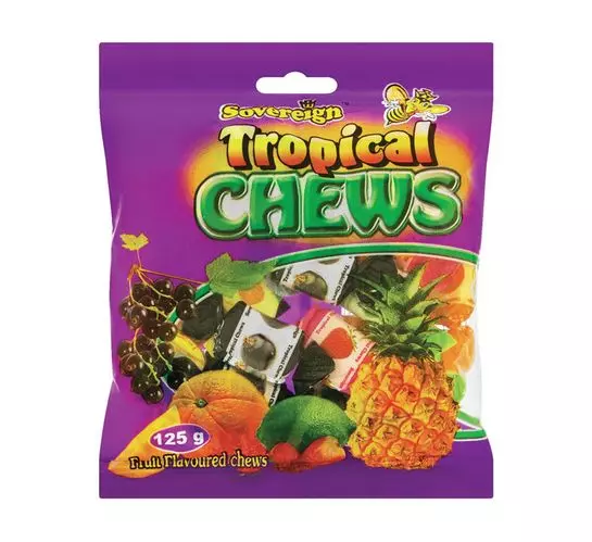 Sovereign Chews Tropical (24x125g) Sovereign Chews Tropical (24x125g)