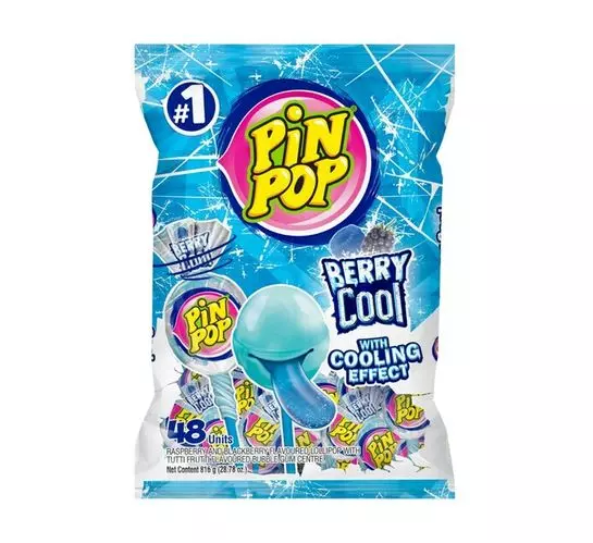 Aldor Pin Pop Maxx Lollipop Berry Cool (1x48's)