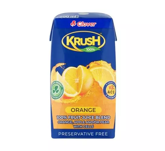 Clover Krush Uht Juice Orange (24x200ml)