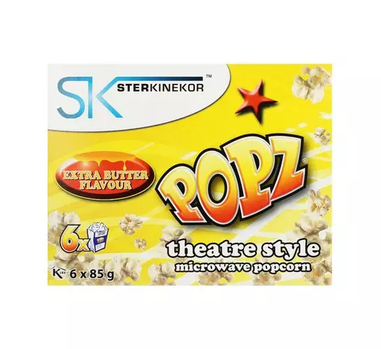 Sterkinekor Microwave Popcorn Extra Butter (1x6's)
