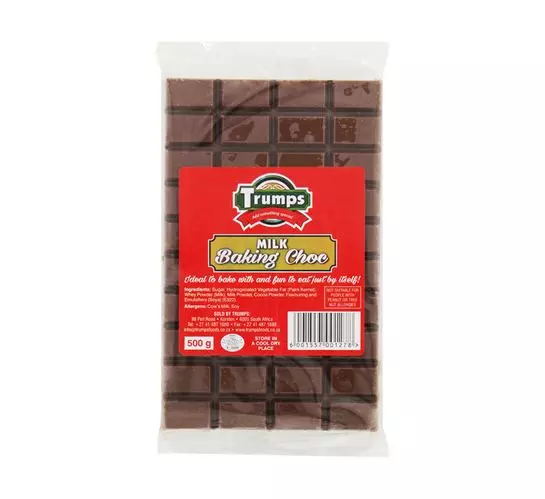 Trumps Baking Chocolate Slab Milk (1x500g) Trumps Baking Chocolate Slab Milk (1x500g)