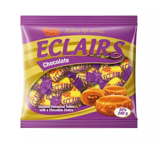 Candy Tops Eclairs Chocolate (50's)