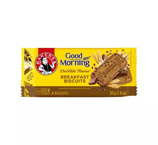 Bakers Good Morning Biscuits Chocolate (16x50g)
