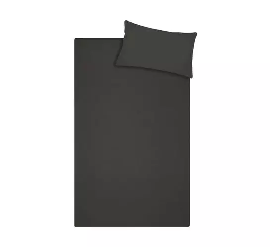 Sheraton King Cotton Percale Duvet Cover Charcoal
