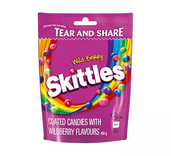Skittles Chewy Coated Candy Wild Berry (1x160g)