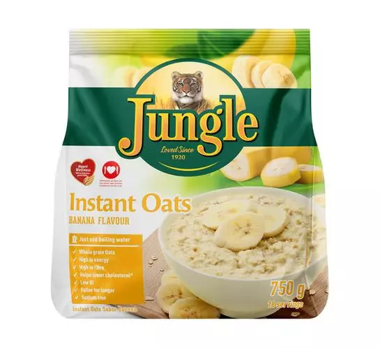 Jungle Instant Oats Banana (1x750g) Jungle Instant Oats Banana (1x750g)
