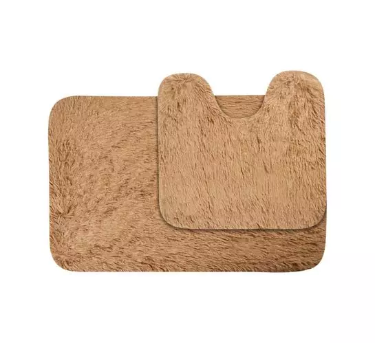 Waltex Shaggy Memory Foam Mat and Pedestal