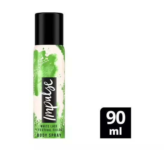 Impulse Aerosol Deodorant White Lace And Festival Fields (1 x 90ml)
