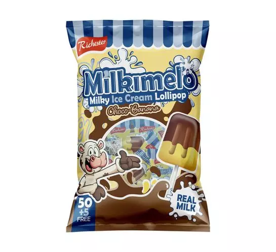 Richester Milkimelo Lollies Choco Banana (1x55's)