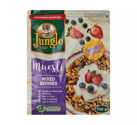 Jungle Muesli Mixed Berries (1x750g) Jungle Muesli Mixed Berries (1x750g)