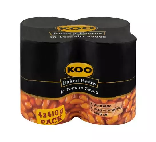 KOO Baked Beans In Tomato Sauce (4x410g) KOO Baked Beans In Tomato Sauce (4x410g)
