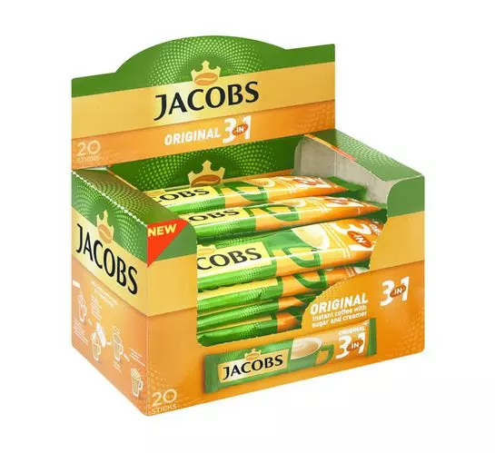 Jacobs Kronung Instant Coffee Sticks 3 In 1 (1x20's) Jacobs Kronung Instant Coffee Sticks 3 In 1 (1x20's)