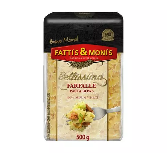 Fatti's & Moni's Bellissimo Durum Wheat Pasta Farfalle (1x500g)