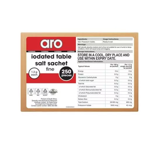 ARO Table Salt Plain (1x250's)