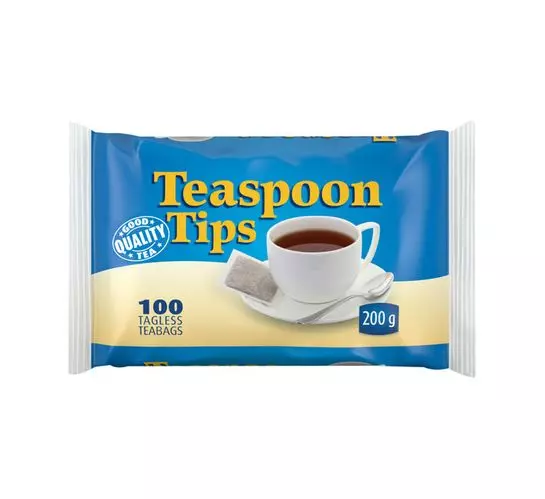 Teaspoon Tips Tea Bag Pouch Regular (1x100'S x 6)