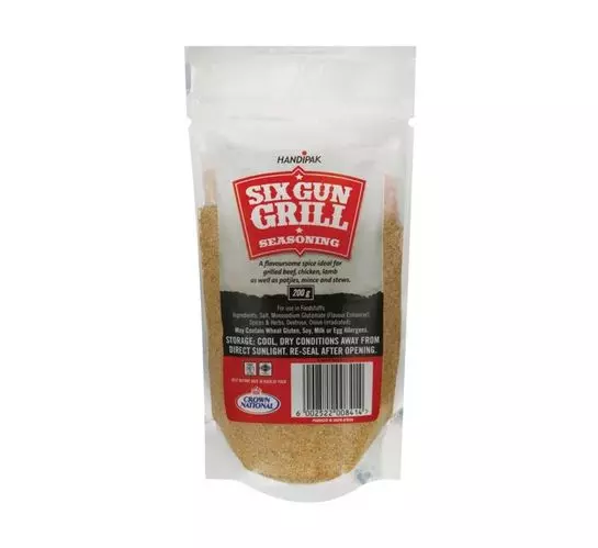 Six Gun Grill Seasoning Barberque (1x200g) Six Gun Grill Seasoning Barberque (1x200g)