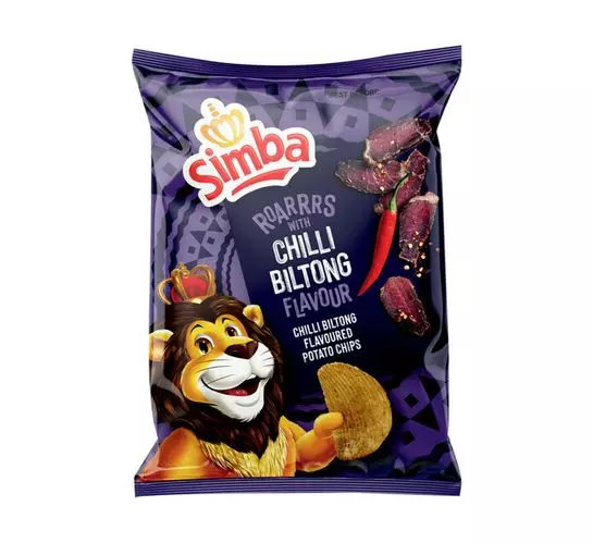 Simba Potato Chips Chilli Biltong (1x120g) Simba Potato Chips Chilli Biltong (1x120g)