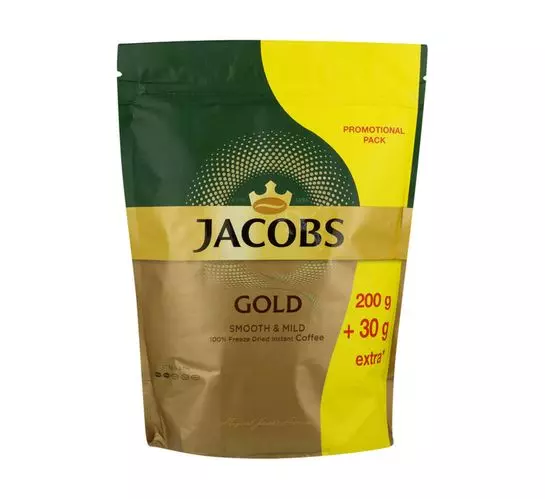 Jacobs Instant Coffee Pouch Gold (1x230g)