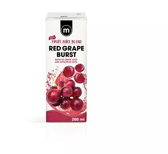 M 100% Fruit Juice Blend Red grape (24x200ml)