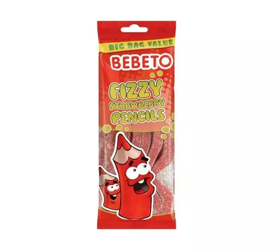 Bebeto Candy Fizzy Strawberry P (250g)