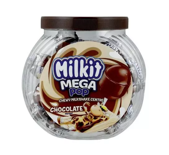 Milkit Mega Lollipop Jar Chocolate (24's) Milkit Mega Lollipop Jar Chocolate (24's)