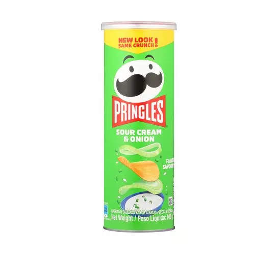 Pringles Potato Chips Sour Cream & Onion (12x100g) Pringles Potato Chips Sour Cream & Onion (12x100g)