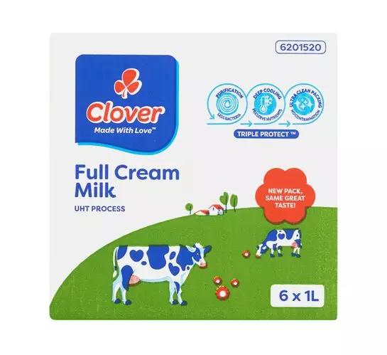 Clover UHT Long Life Milk (All variants) (1 l) Clover UHT Long Life Milk (All variants) (1 l)