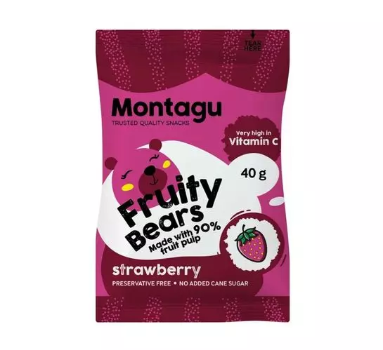 Montagu Fruity Bears Strawberry (40g) Montagu Fruity Bears Strawberry (40g)