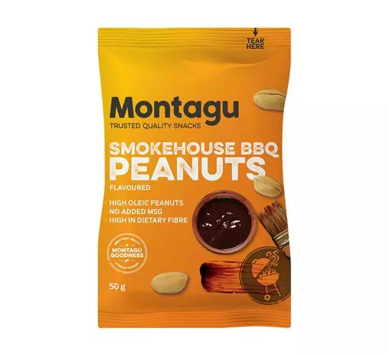 Montagu Peanuts Smokehouse BBQ (10x50g)