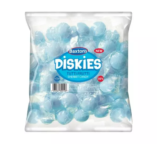 Baxtons Diskies Sherbet Candy Tutti Frutti (50's) Baxtons Diskies Sherbet Candy Tutti Frutti (50's)