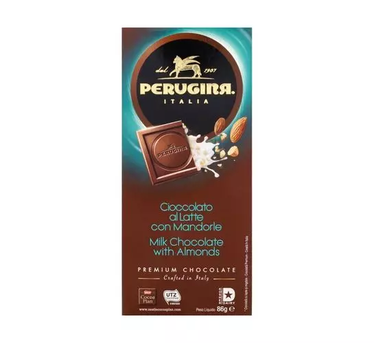 Perugina Chocolate Slab Milk with Almond (86g)