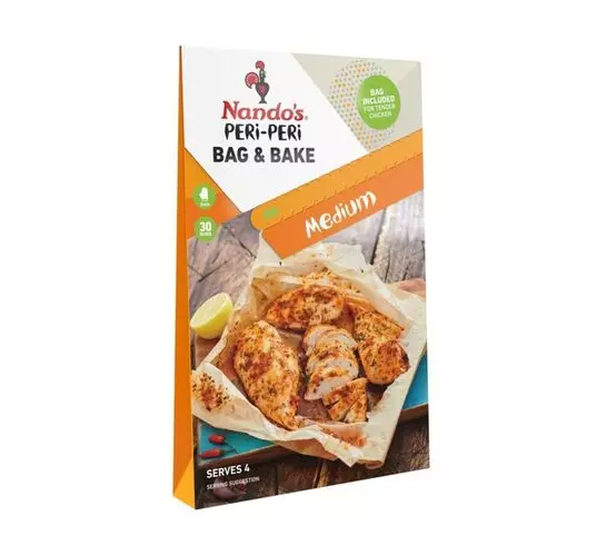 Nando's Peri-Peri Bag & Bake (All variants) (12x20g) Nando's Peri-Peri Bag & Bake (All variants) (12x20g)
