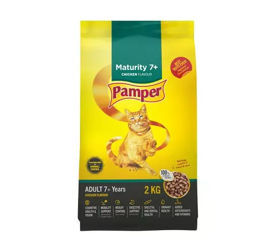 Pamper Dry Cat Food Maturity 7+ (2 kg) Pamper Dry Cat Food Maturity 7+ (2 kg)