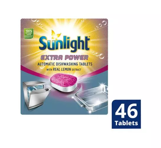 Sunlight Auto Dishwashing Tablets Extra Power (46's) Sunlight Auto Dishwashing Tablets Extra Power (46's)