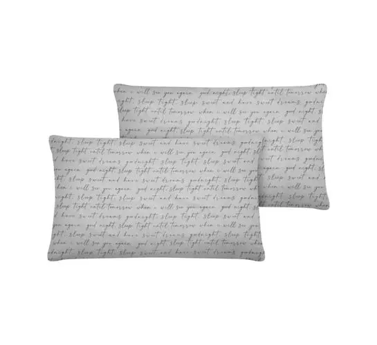 Primaries 2 Pack Standard Pillow Case Script